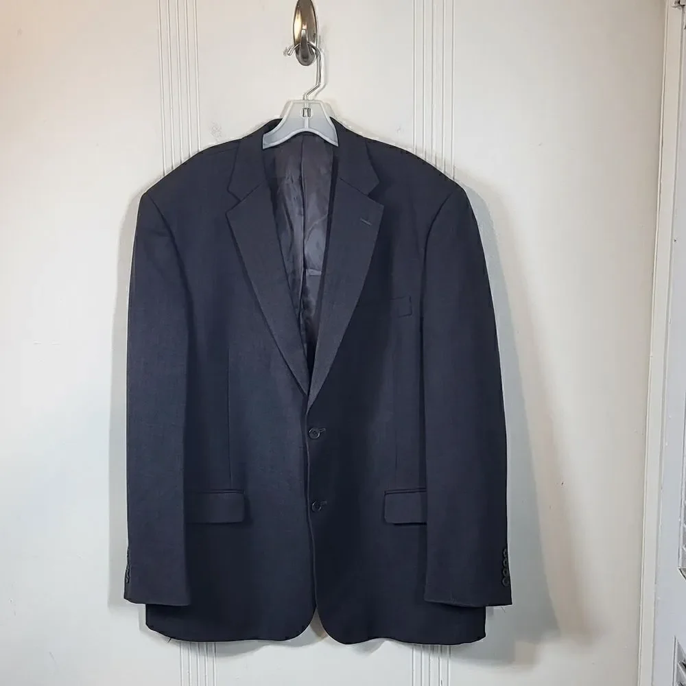Plus Size Concepts by Claiborne Men's Gray Wool Jacket